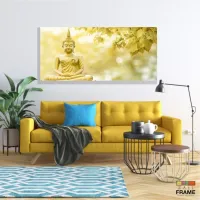 Quadro Decorativo Buda Celestial 130x60em Tecido Canvas - Foto 7
