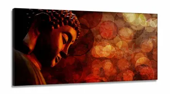 Quadro Decorativo Buda Mistico 130x60 em Tecido Canvas