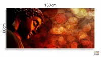 Quadro Decorativo Buda Mistico 130x60 em Tecido Canvas - Foto 3