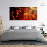Quadro Decorativo Buda Mistico 130x60 em Tecido Canvas - Foto 6