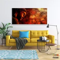 Quadro Decorativo Buda Mistico 130x60 em Tecido Canvas - Foto 7