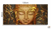 Quadro Decorativo Buda Para Sala Hall Corredor 130x60 em Tecido Canvas - Foto 3