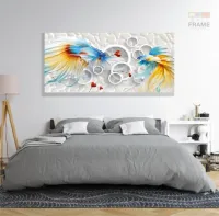 Quadro Decorativo Carpas Japão em Tecido Canvas 130x60 cm - Foto 6