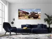 Quadro Decorativo Carro Antigo Sala 130x60 em Tecido Canvas - Foto 5