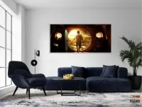 Quadro decorativo Casa Hobbit Filmes em Tecido Canvas 130x60 - Foto 5