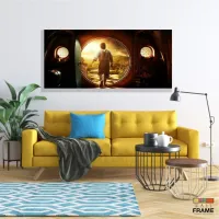 Quadro decorativo Casa Hobbit Filmes em Tecido Canvas 130x60 - Foto 7
