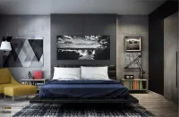 Quadro Decorativo Cataratas Do Iguaçu Preto E Branco em Tecido Canvas 130x60 - Foto 4