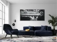 Quadro Decorativo Cataratas Do Iguaçu Preto E Branco em Tecido Canvas 130x60 - Foto 5
