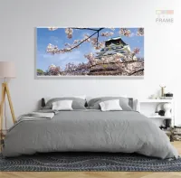 Quadro Decorativo Cerejeira do Japão 130x60 em Tecido Canvas - Foto 6