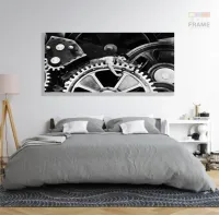 Quadro Decorativo Charlie Chaplin em Tecido Canvas 130x60 cm - Foto 6