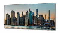 Quadro Decorativo Cidade em Tecido Canvas 130x60 cm - Foto 2