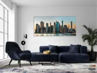 Quadro Decorativo Cidade em Tecido Canvas 130x60 cm - Foto 5
