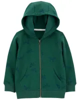 Moletom Infantil Carter’s com Capuz Dinossauros Masculino Verde
