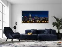 Quadro Decorativo Cidade Noturna 130x60 em Tecido Canvas - Foto 5