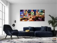 Quadro Decorativo Cidade Nova York 130x60 em Tecido Canvas - Foto 5