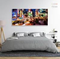Quadro Decorativo Cidade Nova York 130x60 em Tecido Canvas - Foto 6