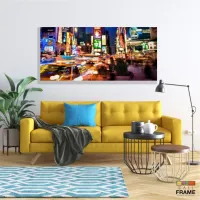 Quadro Decorativo Cidade Nova York 130x60 em Tecido Canvas - Foto 7