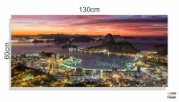 Quadro Decorativo Cidade Rio de Janeiro 130x60 em Tecido Canvas - Foto 3