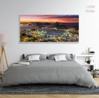 Quadro Decorativo Cidade Rio de Janeiro 130x60 em Tecido Canvas - Foto 6