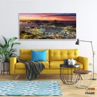 Quadro Decorativo Cidade Rio de Janeiro 130x60 em Tecido Canvas - Foto 7