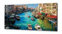 Quadro Decorativo Cidade Veneza Na Itália - em Tecido Canvas 130x60 - Foto 2