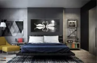 Quadro Decorativo Cisnes Apaixonados 130x60 Sala Quarto em Tecido Canvas - Foto 4
