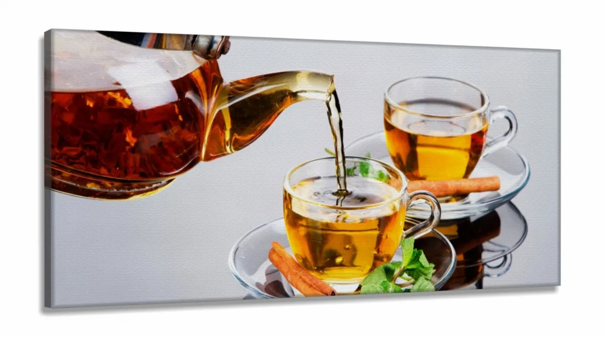 Quadro Decorativo Comidas Bebidas Restaurantes Bolos em Tecido Canvas 130x60 Imagem