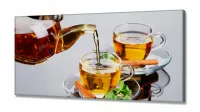 Quadro Decorativo Comidas Bebidas Restaurantes Bolos em Tecido Canvas 130x60 - Foto 2