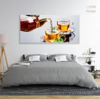 Quadro Decorativo Comidas Bebidas Restaurantes Bolos em Tecido Canvas 130x60 - Foto 6