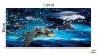 Quadro Decorativo Como Treinar Seu Dragao 130x60 em Tecido Canvas - Foto 3
