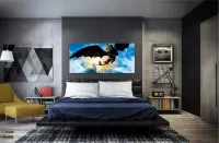 Quadro Decorativo Como Treinar Seu Dragao2 em Tecido Canvas 130x60 Cm - Foto 4