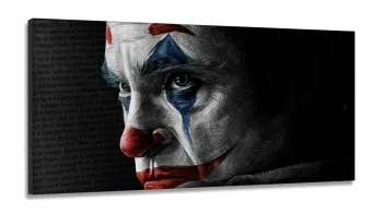 Quadro Decorativo Coringa 130x60 em Tecido Canvas  Sala Quarto