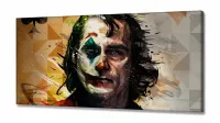 Quadro Decorativo Coringa Joker 130x60 em Tecido Canvas - Foto 2