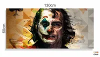 Quadro Decorativo Coringa Joker 130x60 em Tecido Canvas - Foto 3