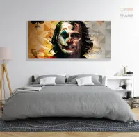 Quadro Decorativo Coringa Joker 130x60 em Tecido Canvas - Foto 6