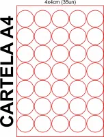 Cartela A4 de etiquetas - Foto 4