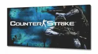 Quadro Decorativo Counter Strike 130x60 em Tecido Canvas - Foto 2