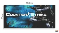 Quadro Decorativo Counter Strike 130x60 em Tecido Canvas - Foto 3