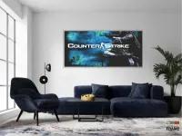 Quadro Decorativo Counter Strike 130x60 em Tecido Canvas - Foto 5