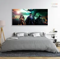 Quadro Decorativo DC Comics em Tecido Canvas 130x60  cm em tecido - Foto 6