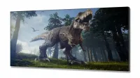 Quadro Decorativo Dinossauro em Tecido Canvas 130x60 - Foto 2
