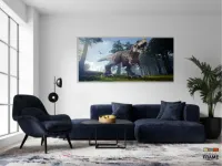 Quadro Decorativo Dinossauro em Tecido Canvas 130x60 - Foto 5