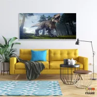 Quadro Decorativo Dinossauro em Tecido Canvas 130x60 - Foto 7
