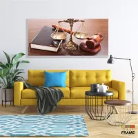 Quadro Decorativo Direito Advocacia 130x60 Sala Quarto em Tecido Canvas - Foto 7