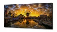 Quadro Decorativo Disney Parque 130x60 em Tecido Canvas - Foto 2