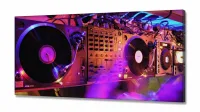 Quadro Decorativo DJ Música Som 130x60 em Tecido Canvas - Foto 2