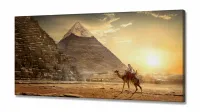 Quadro Decorativo Egito Piramide Areia 130x60 em Tecido Canvas - Foto 2