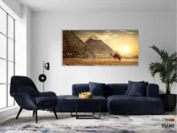 Quadro Decorativo Egito Piramide Areia 130x60 em Tecido Canvas - Foto 5