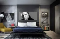 Quadro Decorativo Elvis Presley - Retrô - em Tecido Canvas  130x60 - Foto 4