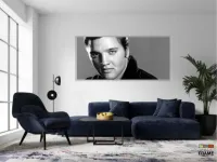 Quadro Decorativo Elvis Presley - Retrô - em Tecido Canvas  130x60 - Foto 5